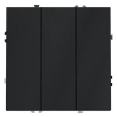 Изображение Выключатель встраиваемый VOLTUM S70 трехклавишный 10А, (графит)